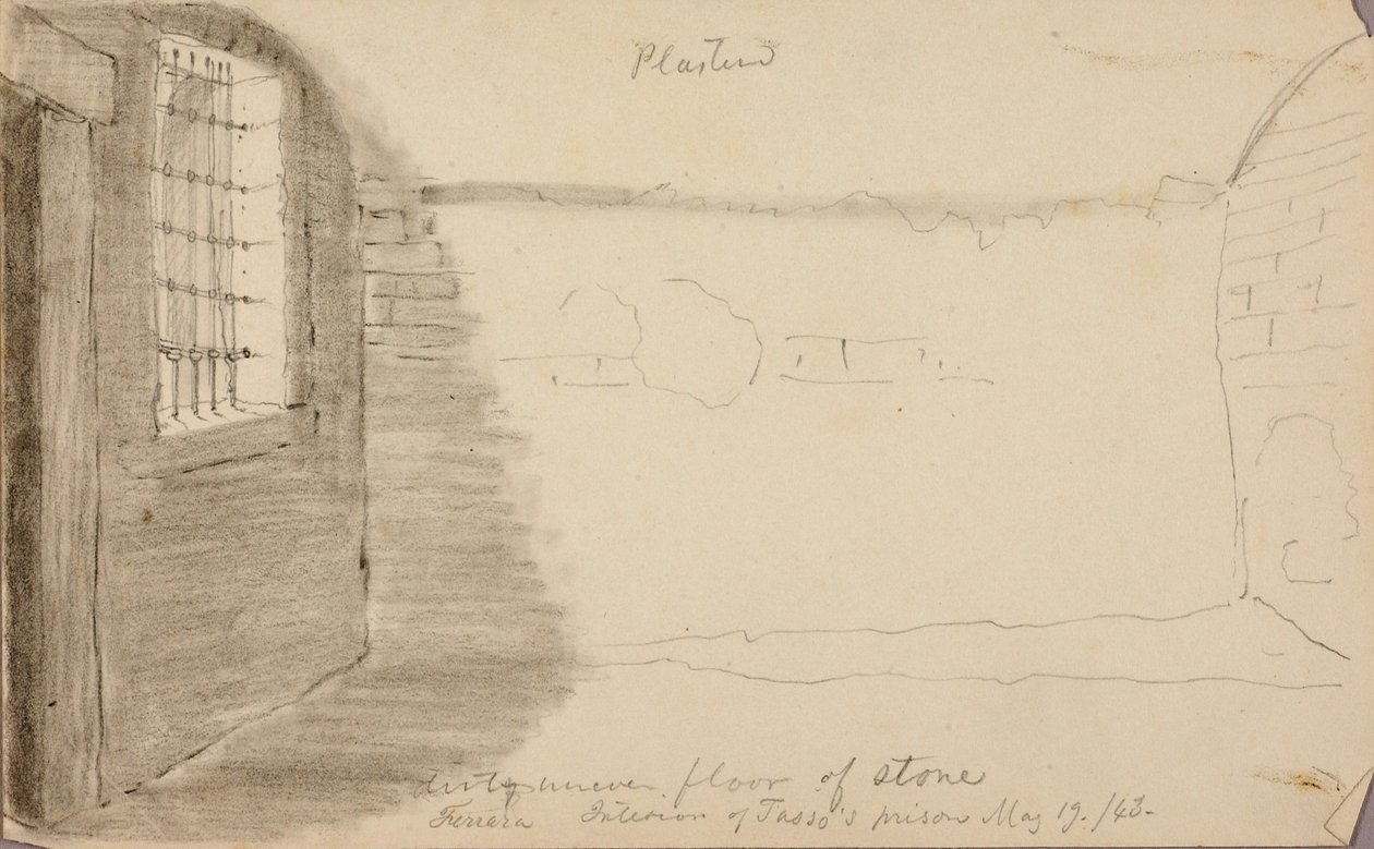 Innenansicht von Tassos Gefängnis, Ferrara von Miner Kilbourne Kellogg