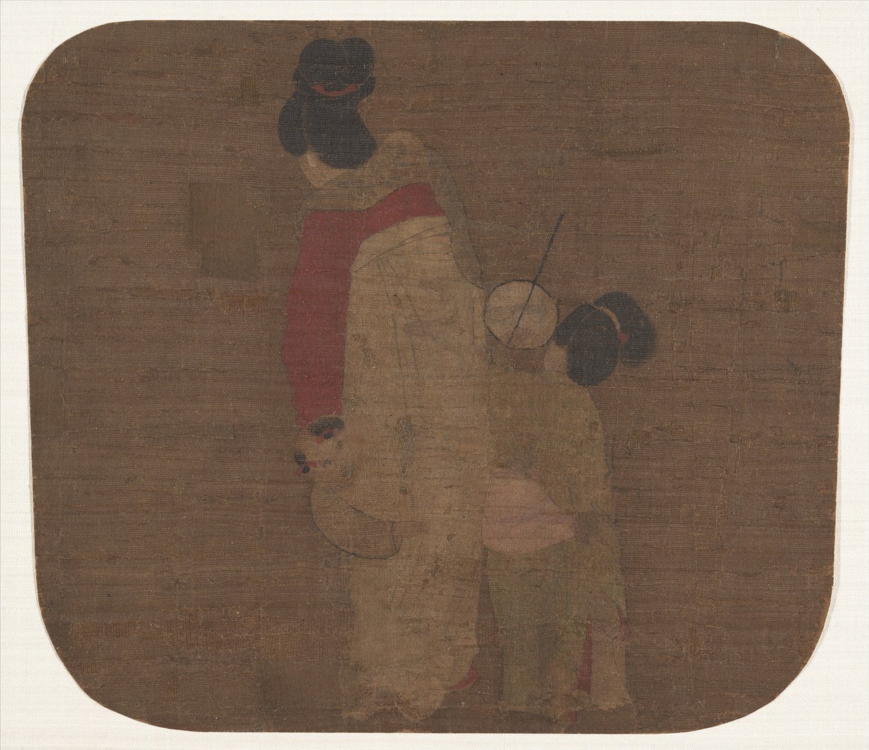 Dame und Kinder von Ming Dynasty Chinese School