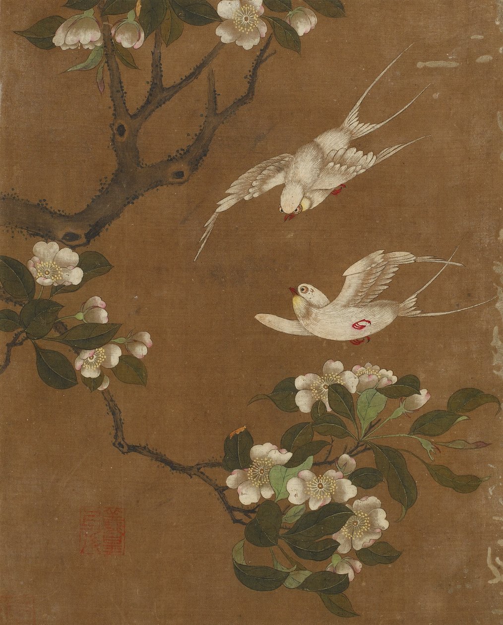 Zehn Bilder von Vögeln und Blumen von Ming Dynasty Chinese School
