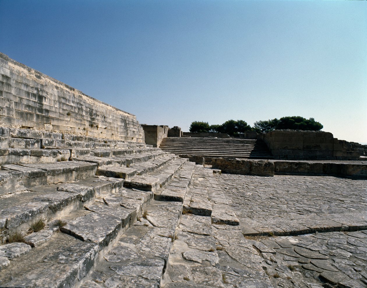 Ansicht der Ruinen von Phaistos, 2700-1200 v. Chr. von Minoan