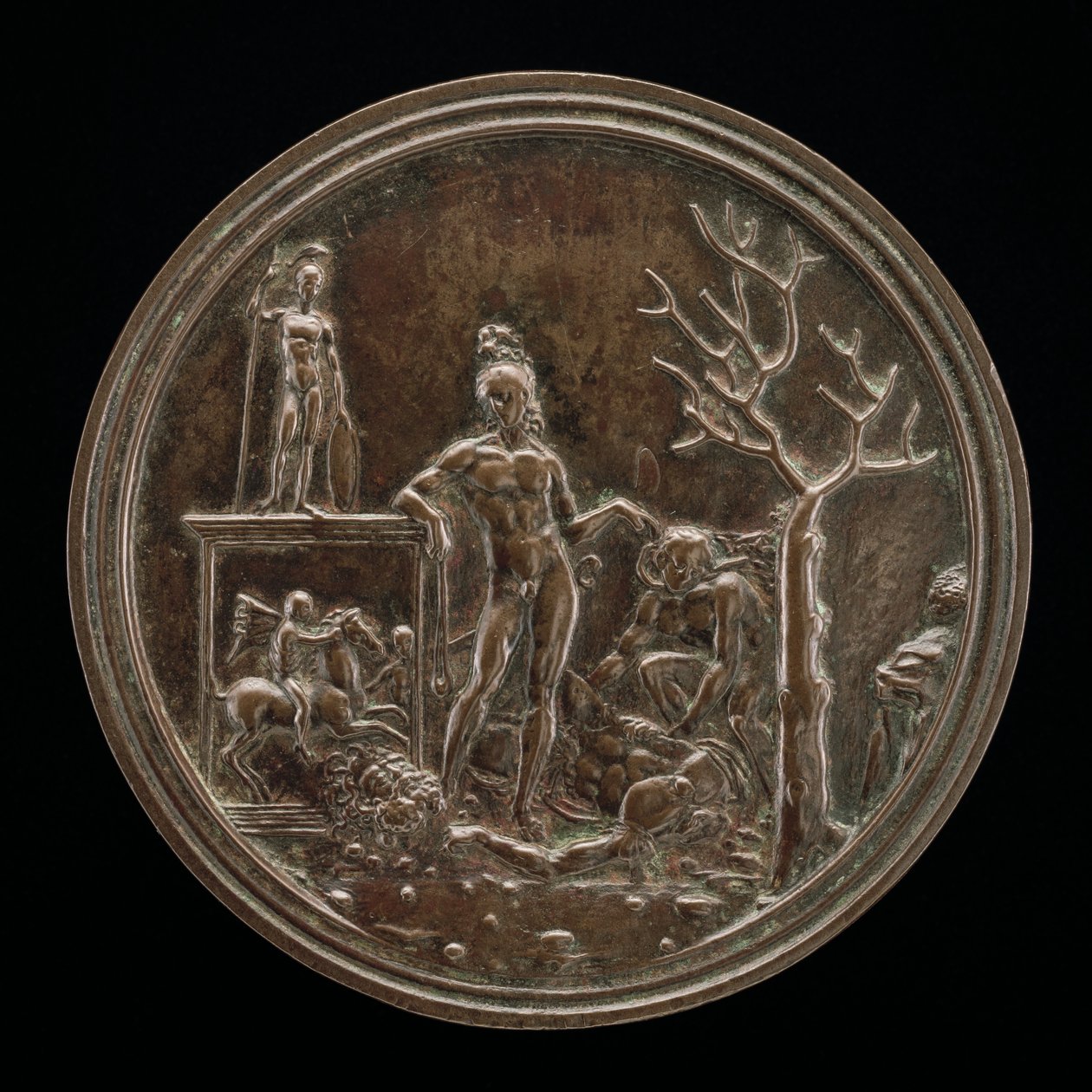 David triumphiert über Goliath, 1507 oder früher von Moderno