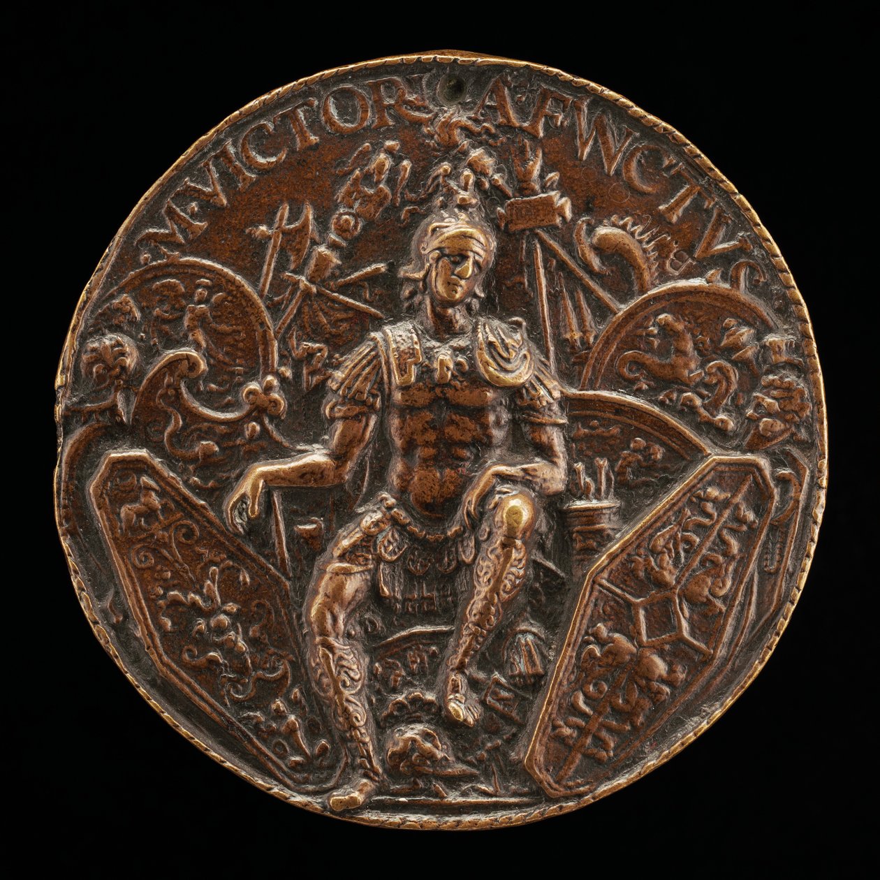 Mars umgeben von Trophäen von Moderno