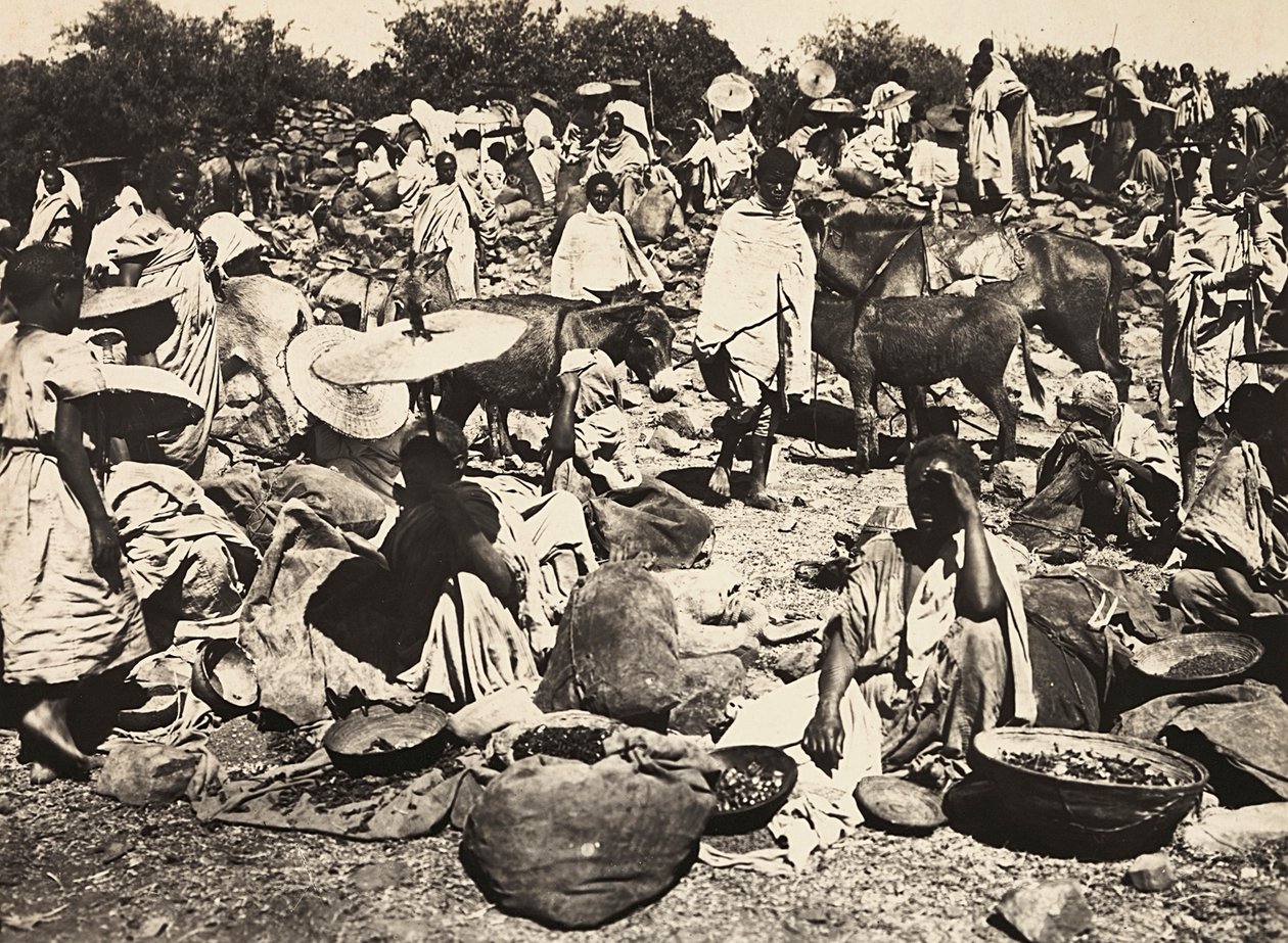 „Ein Imperium aufbauen“ im faschistischen Zeitalter: abessinischer Markt, 09.05.1936 von Modestino Baldinetti