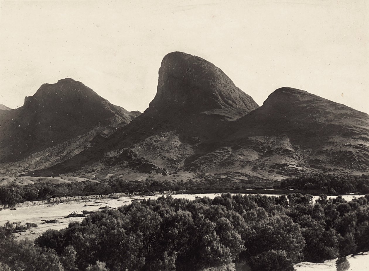 Bau eines Imperiums im faschistischen Zeitalter: Bergkette in Form eines menschlichen Profils, 09/05/1936 von Modestino Baldinetti