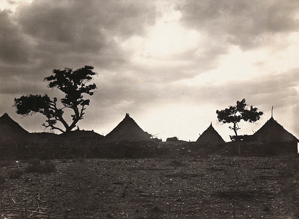 „Ein Imperium aufbauen“ im faschistischen Zeitalter: Sonnenuntergang in Mai Zaghenà, 09/05/1936 von Modestino Baldinetti