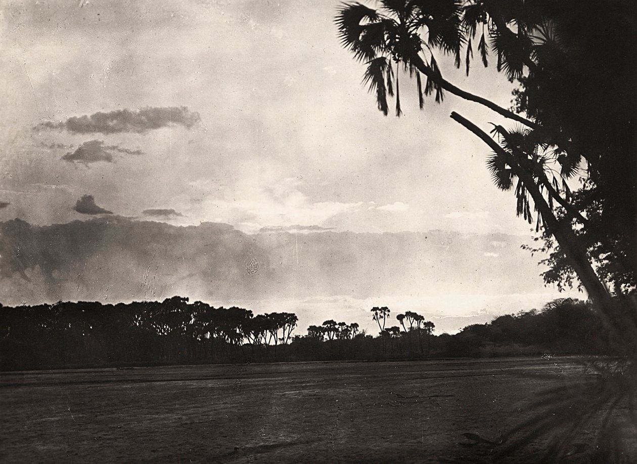 „Ein Imperium aufbauen“ im faschistischen Zeitalter: Sonnenuntergang auf Gasc, 09.05.1936 von Modestino Baldinetti