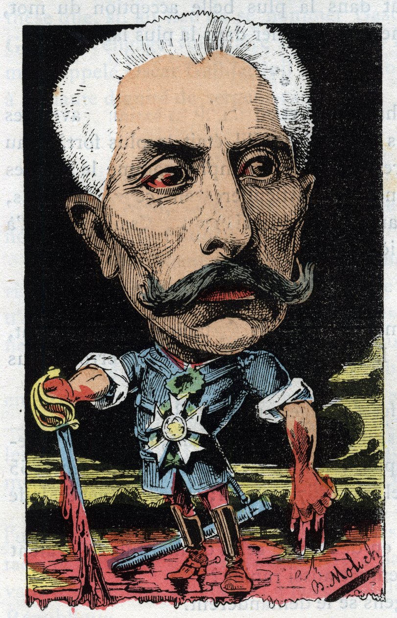 Porträt von Gaston Alexandre Auguste De Galliffet, französischer General von Moloch