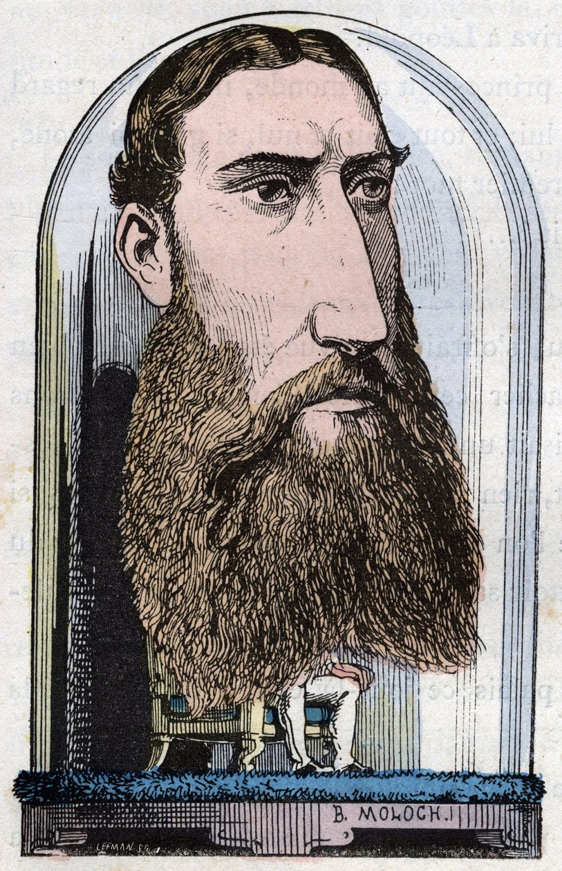 Porträt von Leopold II., König der Belgier (Louis Philippe Marie Victor), Prinz von Belgien, Herzog von Sachsen, Prinz von Sachsen-Coburg-Gotha, Herzog von Brabant von Moloch