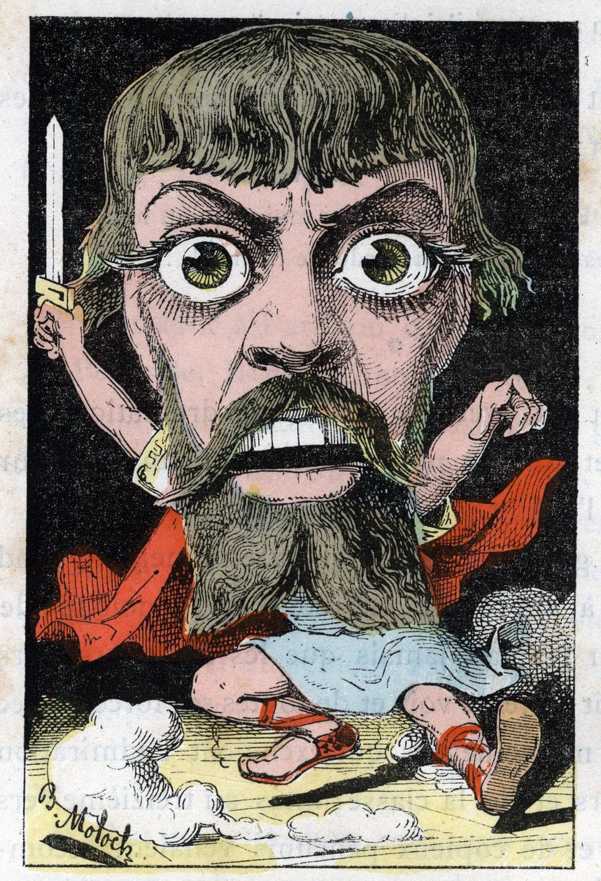 Porträt des Schauspielers Mount-Sully (Jean Sully Mounet, Mounet Sully) von Moloch