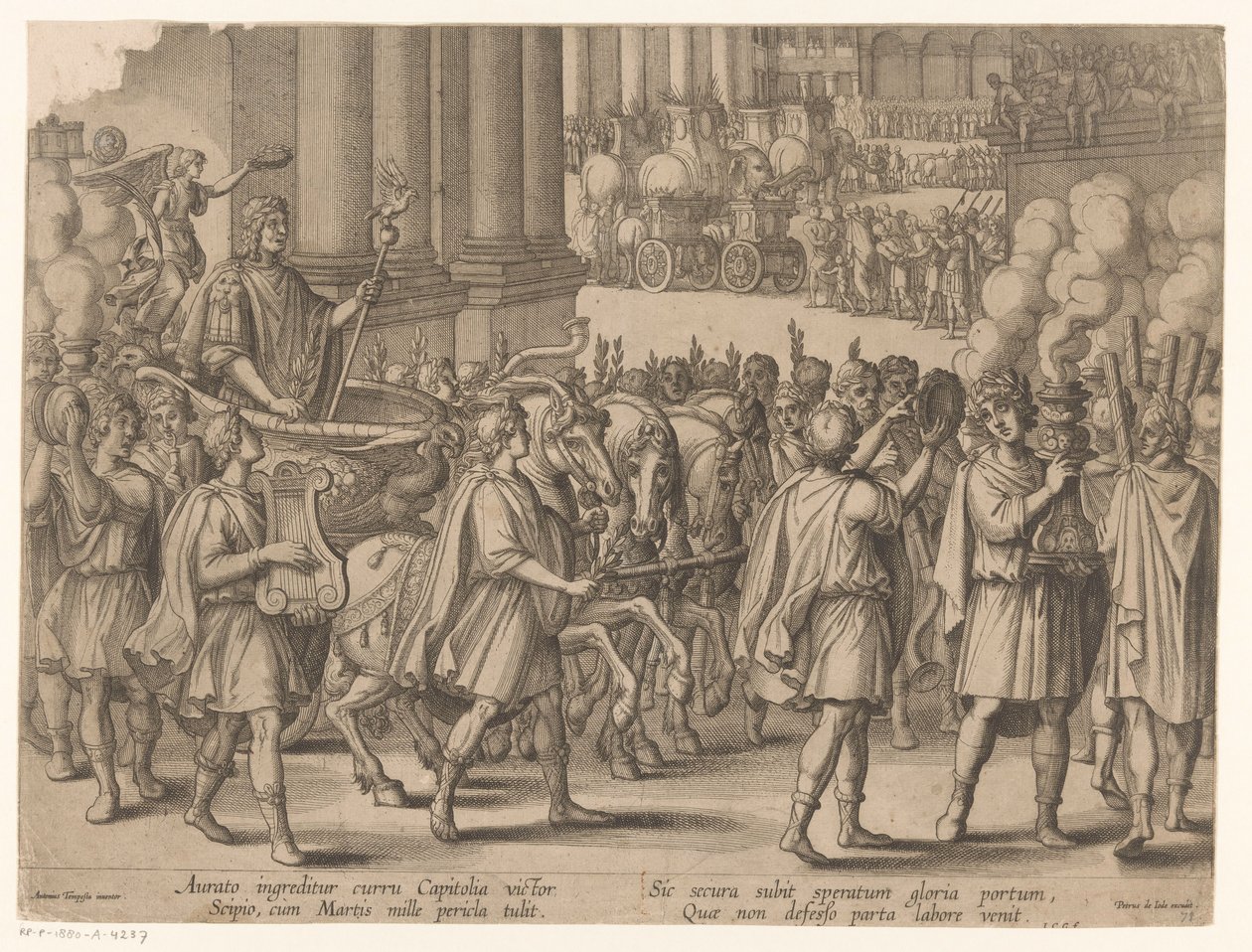 Einzug von Scipio Africanus nach seinem Sieg über Karthago von Monogrammist ICG