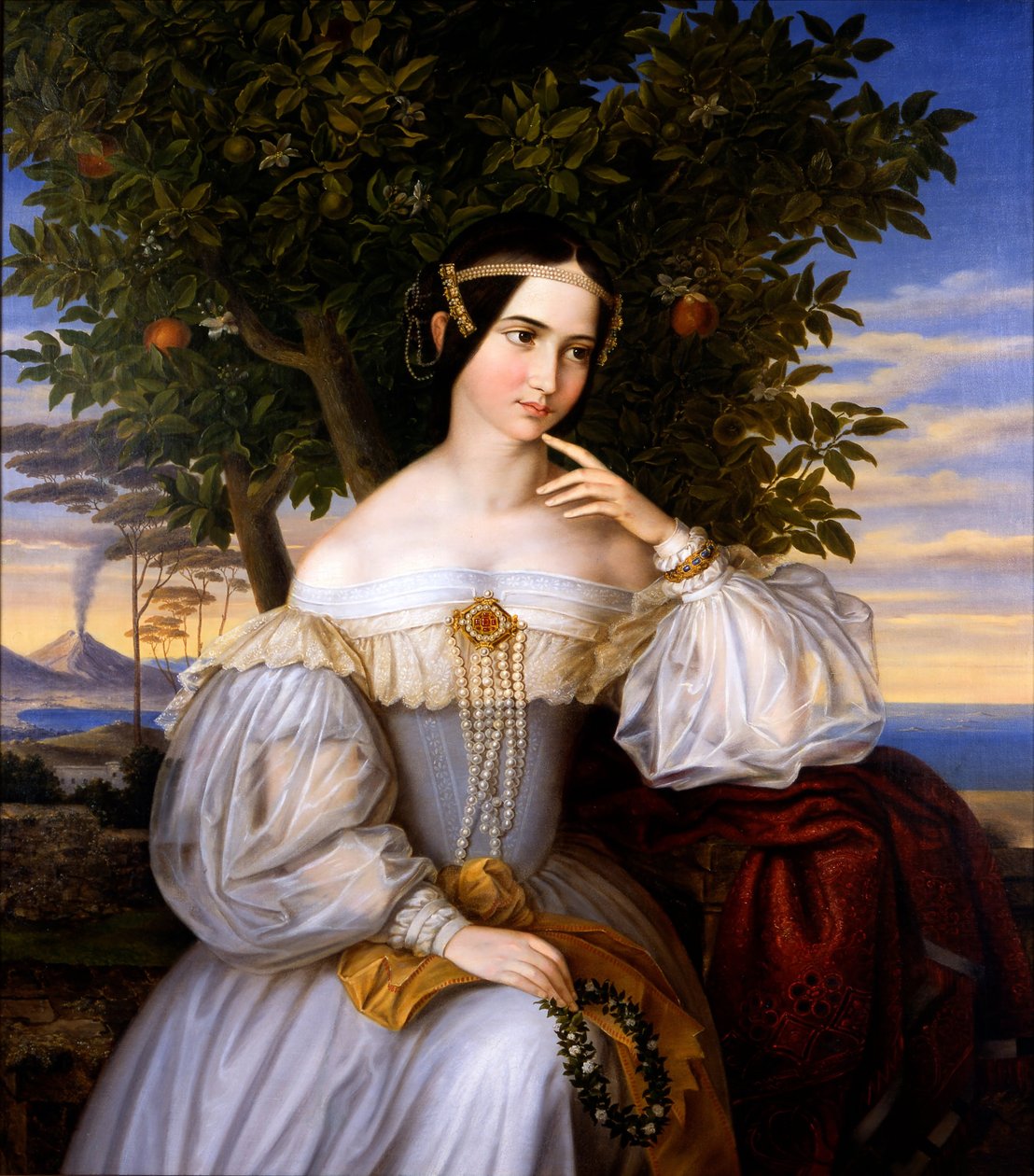 Hochzeitsporträt von Charlotte de Rothschild, 1836 von Moritz Daniel Oppenheim