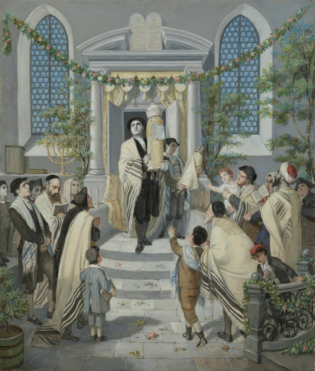 Schawuot (Pfingsten) von Moritz Daniel Oppenheim