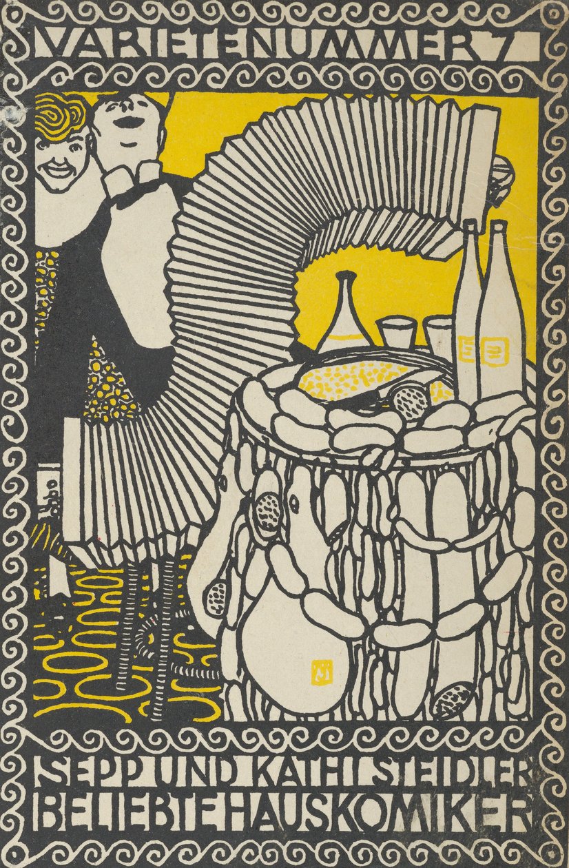 Varieté-Nummer 7: Sepp und Kathi Steidler, beliebte Hauskomiker, 1907 von Moritz Jung