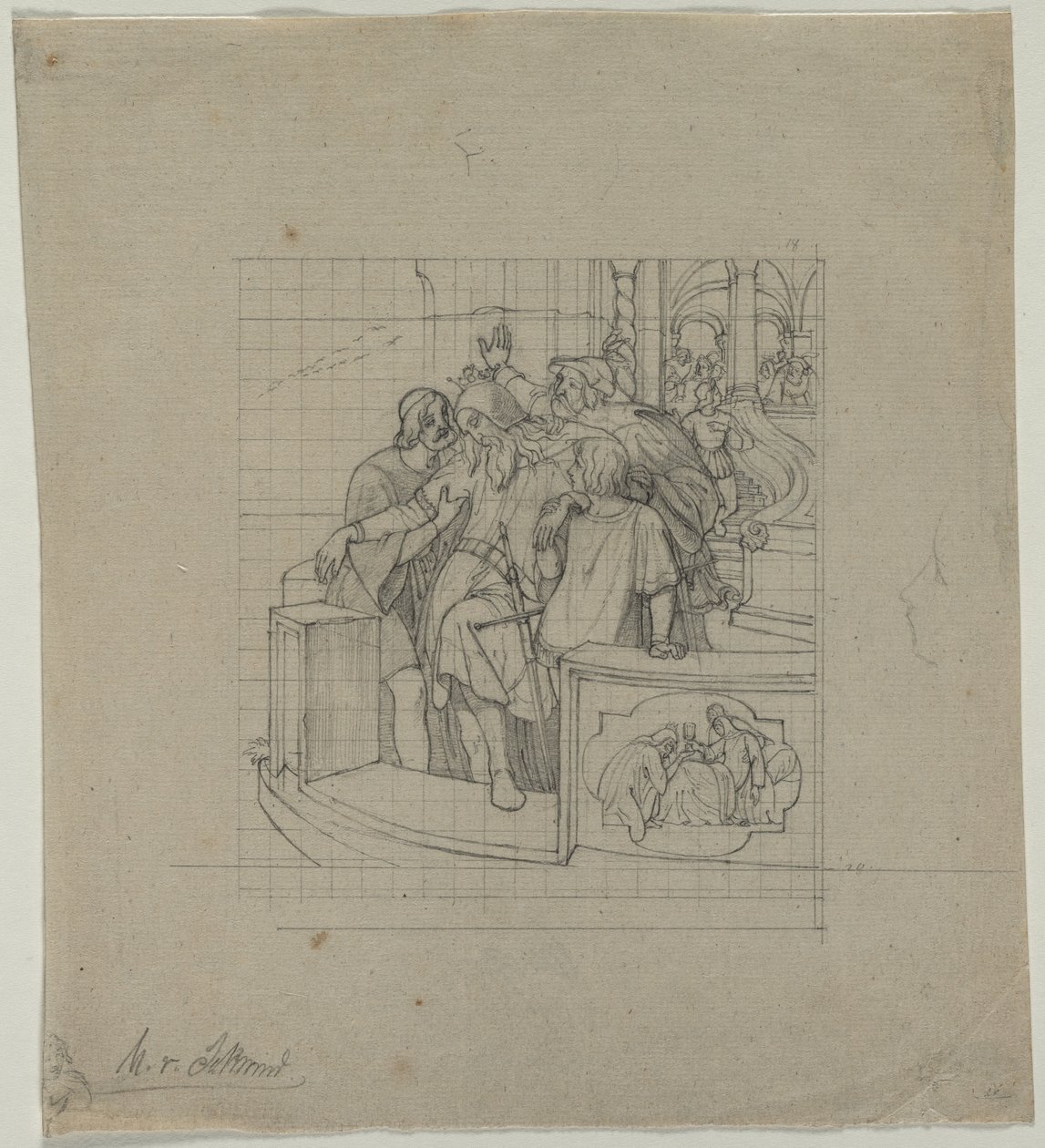 Der König von Thule, zweites oder drittes Viertel des 19. Jahrhunderts von Moritz Ludwig von Schwind