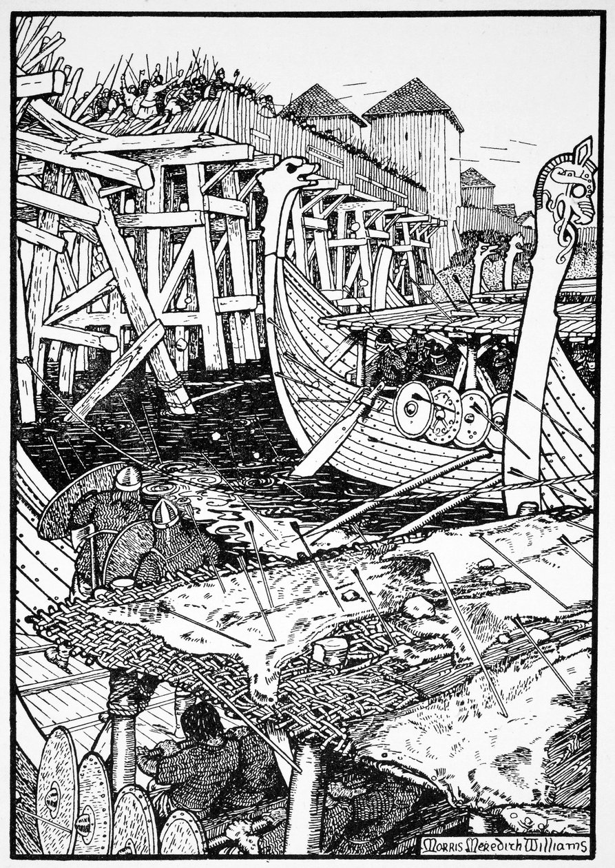 Die Schlacht von London Bridge von Morris Meredith Williams