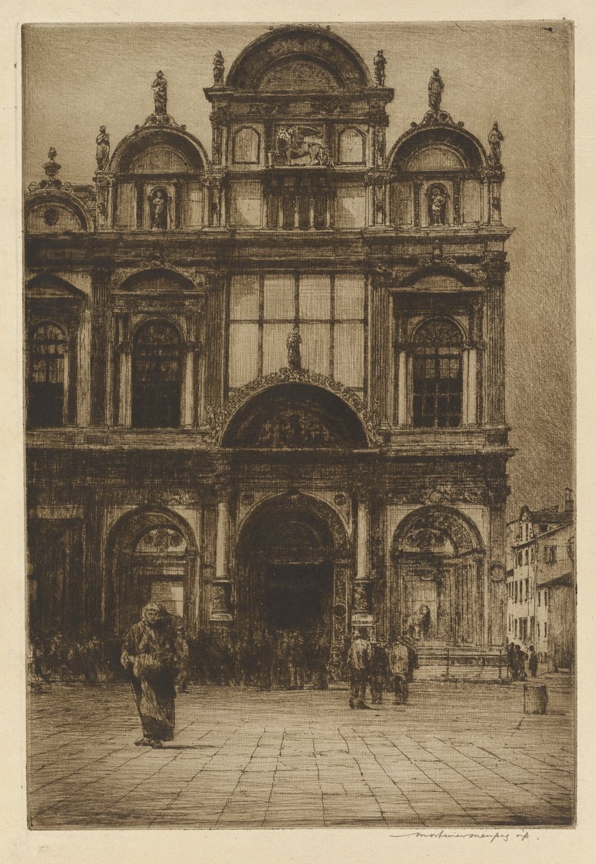 Fassade der Scuola di San Marco, Venedig von Mortimer Menpes