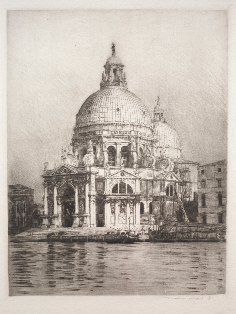 Santa Maria Della Salute #1 von Mortimer Menpes: Kunstdruck