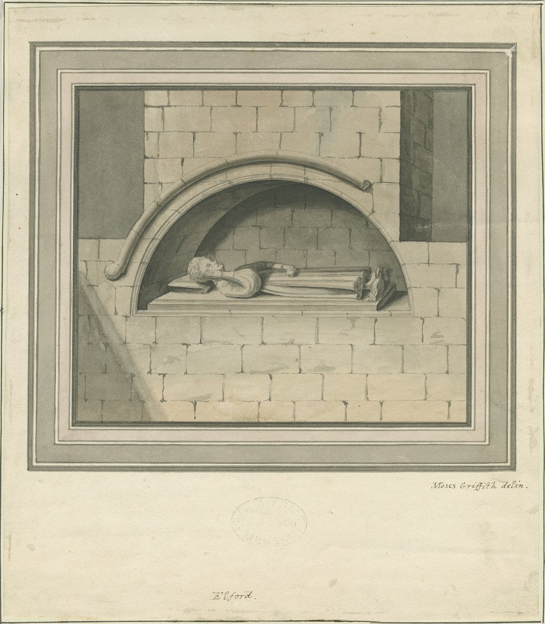 Elford Kirche - Das Stanley-Denkmal von Moses Griffiths