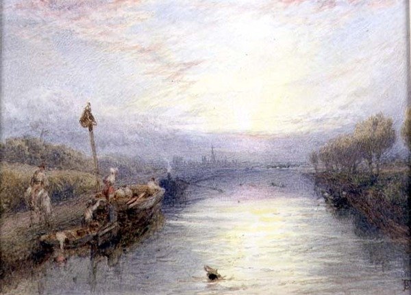 Flusslandschaft von Myles Birket Foster