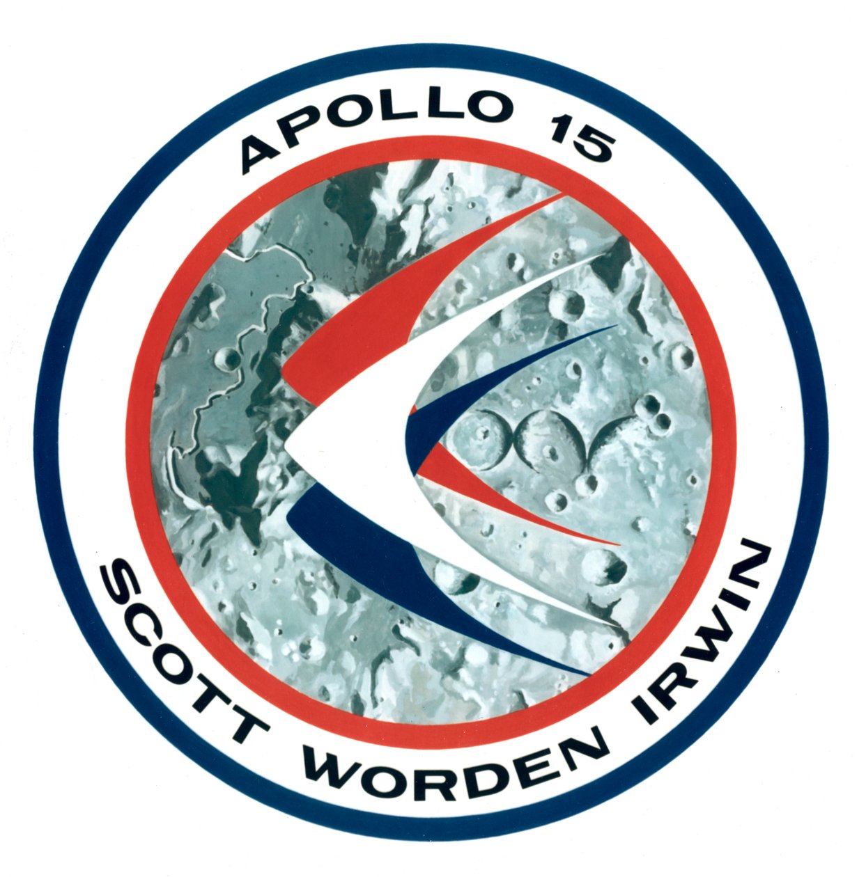 Das Emblem der Apollo-15-Mission von NASA Images