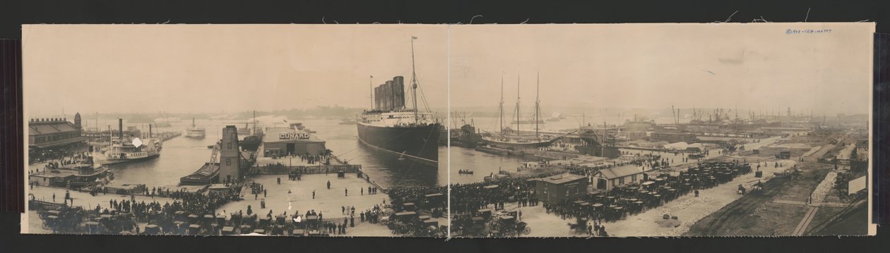 Die Lusitania am Ende der Rekordfahrt von N.W. Penfield