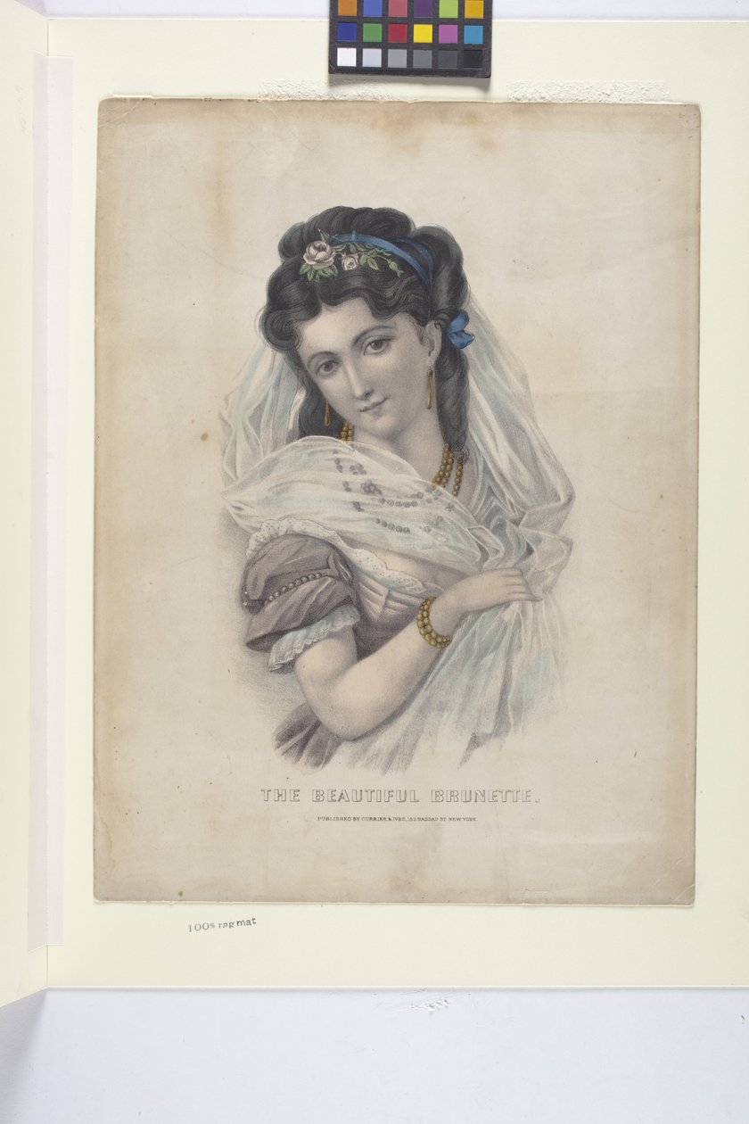 Schöne Brünette von N. and Ives J.M. (1824 95) Currier