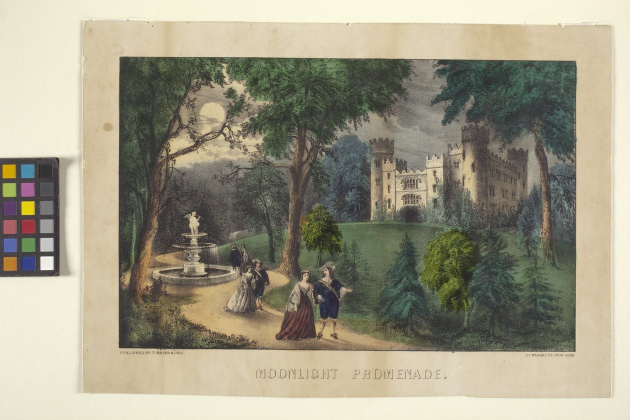 Mondscheinpromenade von N. and Ives J.M. (1824 95) Currier