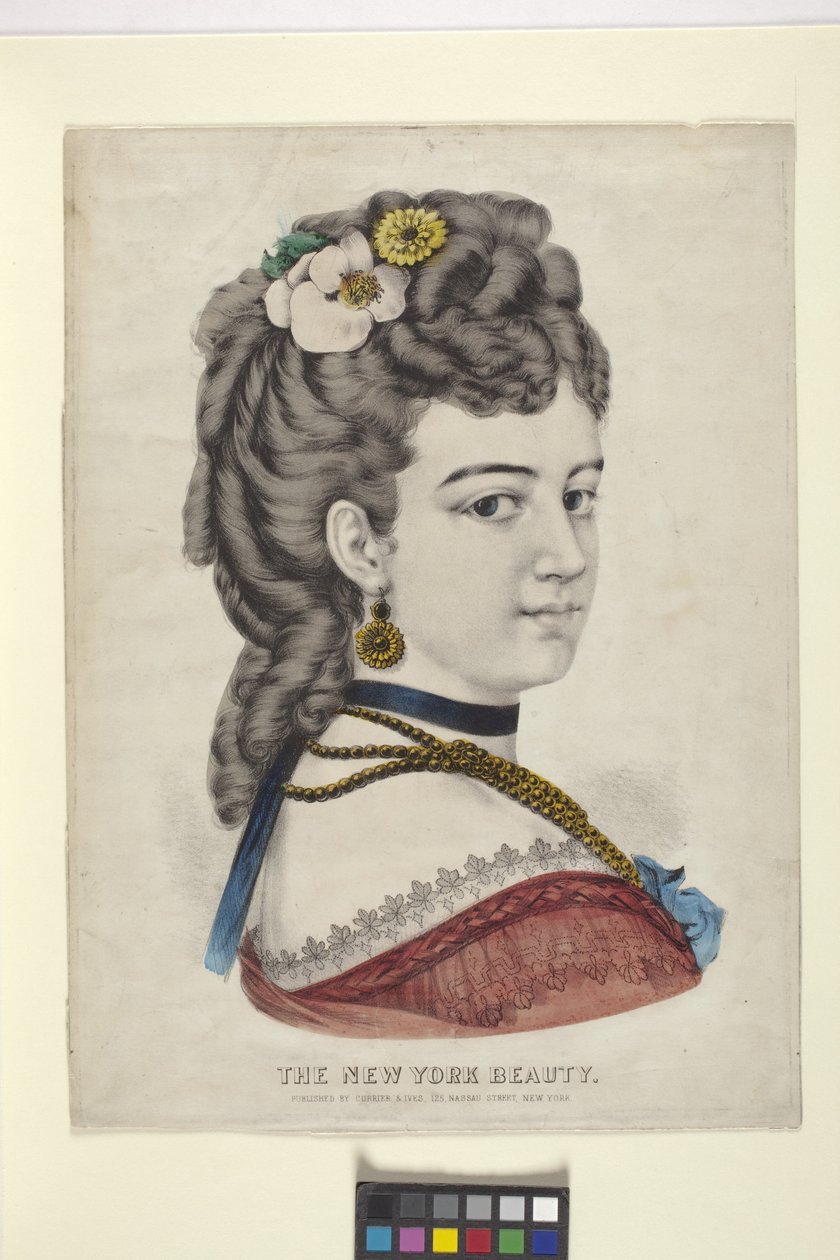 New York Schönheit/Das Vignette von N. and Ives J.M. (1824 95) Currier