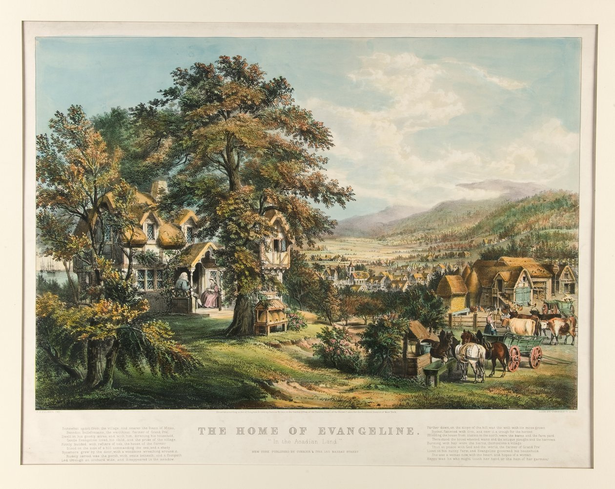 Das Zuhause von Evangeline von Currier and Ives
