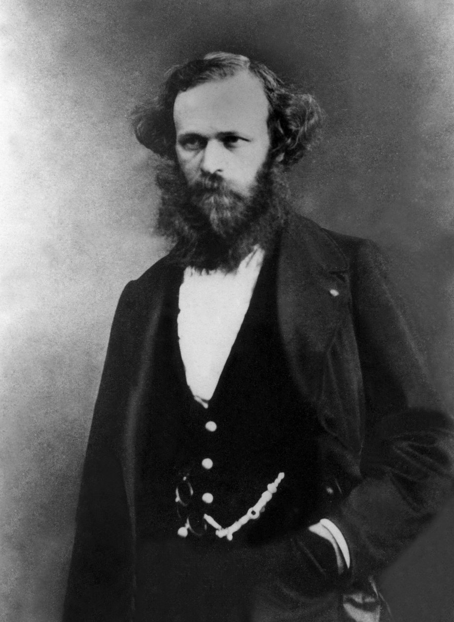 Arsene Houssaye (1815-1896), französischer Schriftsteller, Foto von Gaspard Felix Tournachon alias Felix Nadar (1820-1910) von Nadar