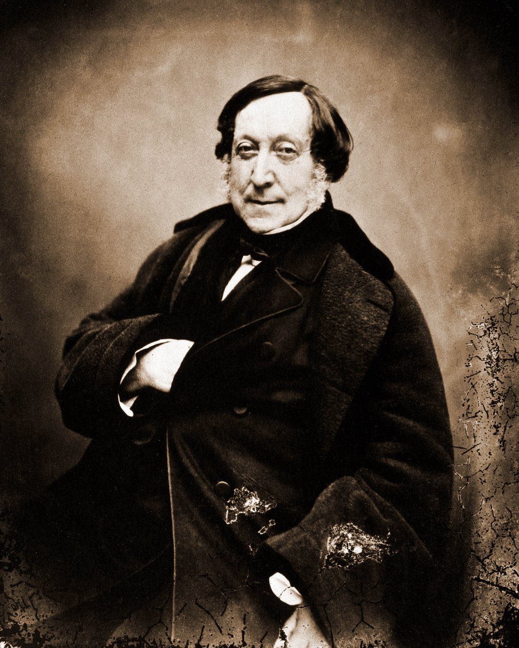 Porträt von Gioachino Rossini, Komponist 1792-1868 (Foto) von Nadar