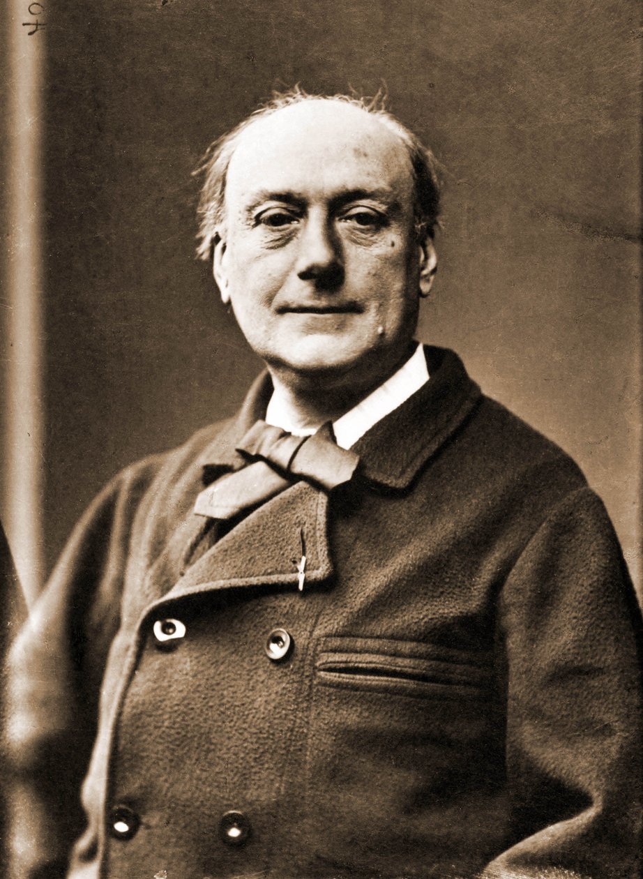 Porträt von Theodore de Banville, Dichter 1823-1891 (Foto) von Nadar