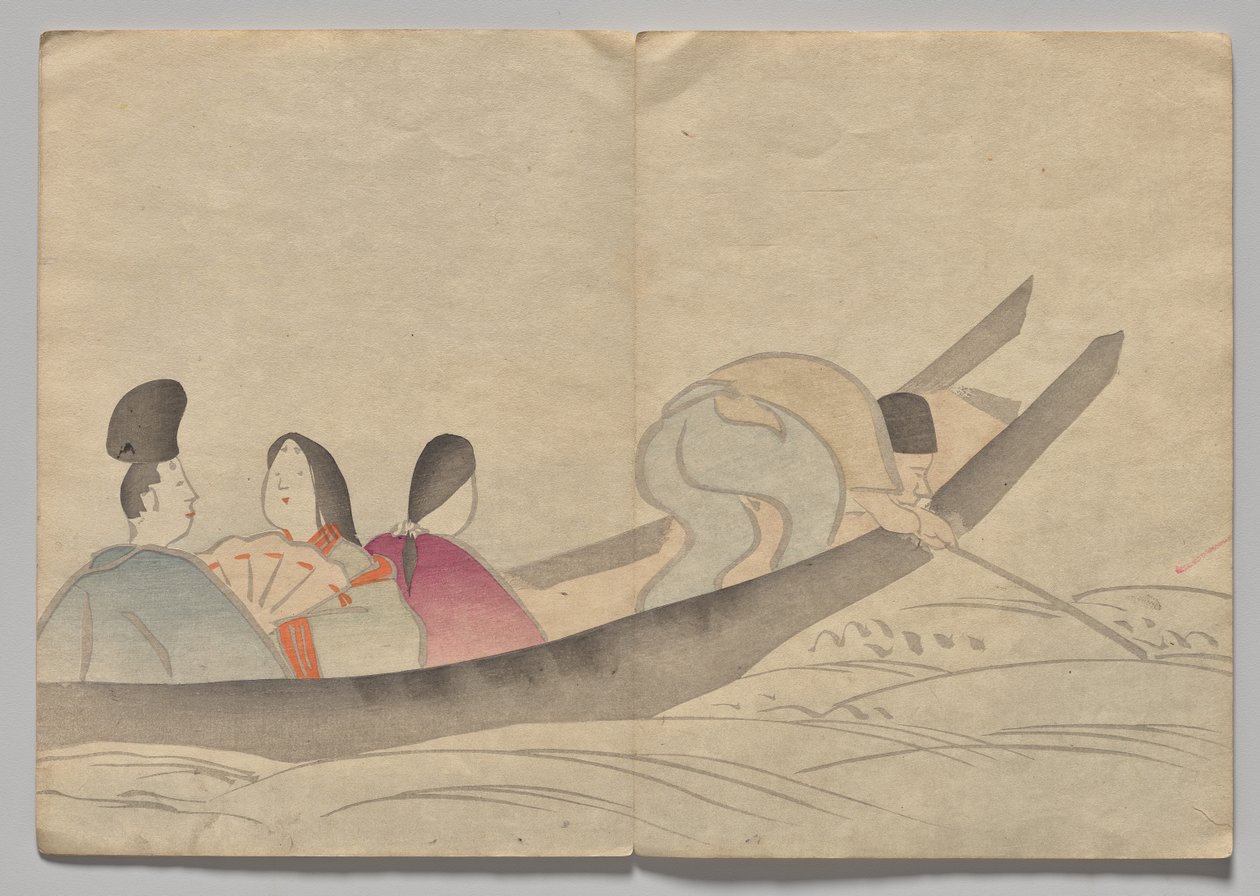 Szene aus dem Kōrin Bilderbuch (Band 2) von Nakamura Hochu
