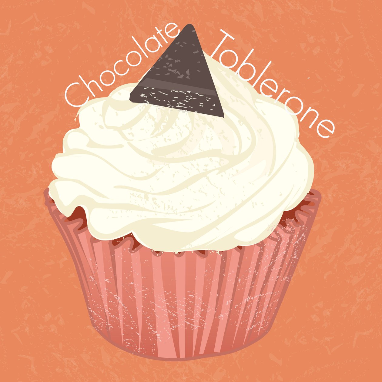Schokoladen-Toblerone-Cupcake, 2019 von Nancy Moniz Charalambous
