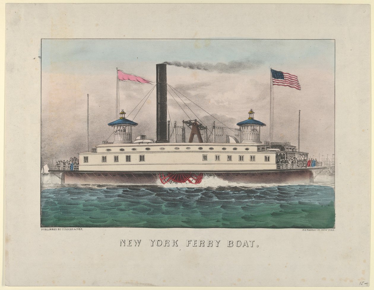 New Yorker Fährboot von Currier and Ives