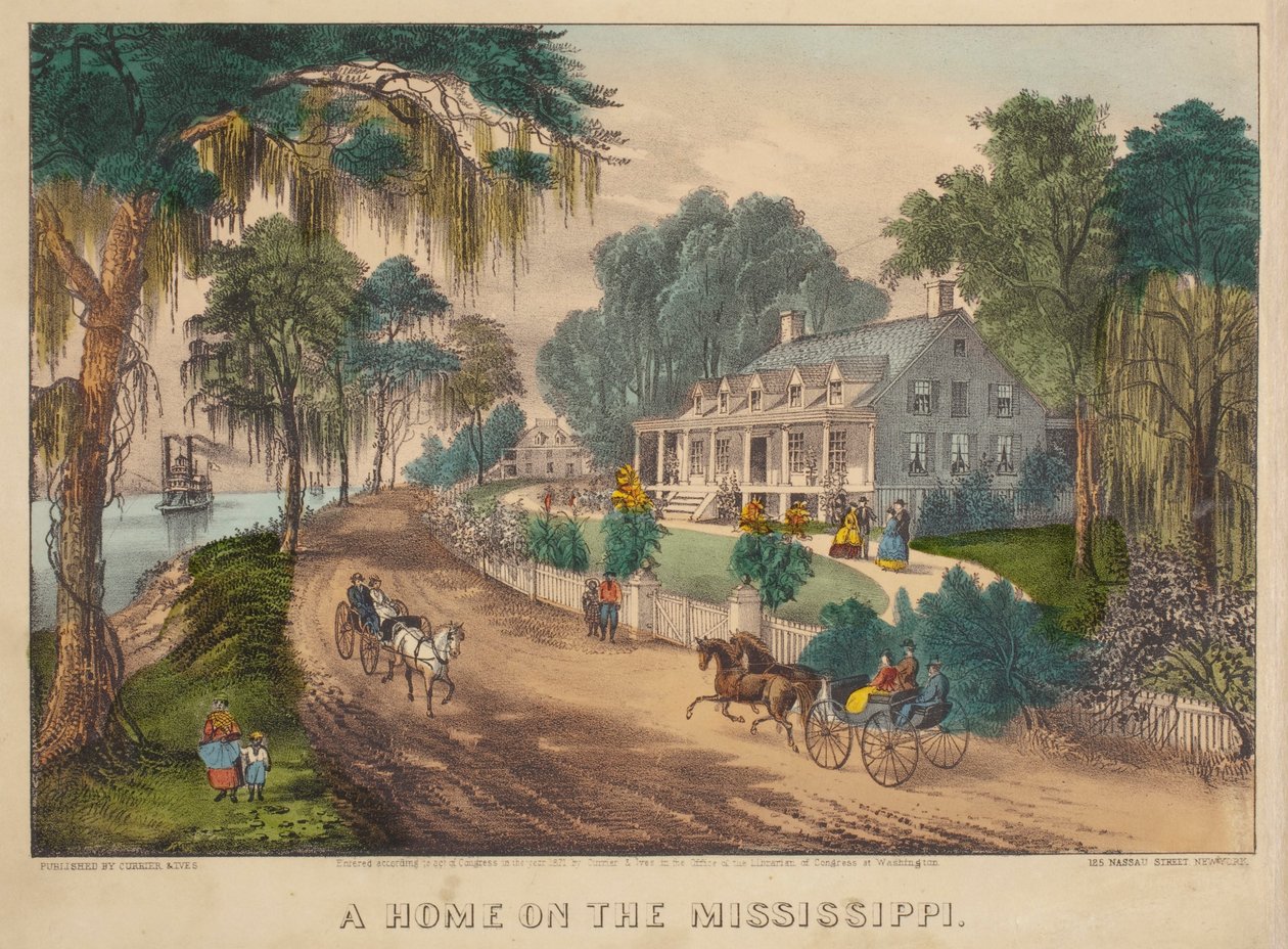 Ein Zuhause am Mississippi von Nathaniel Currier