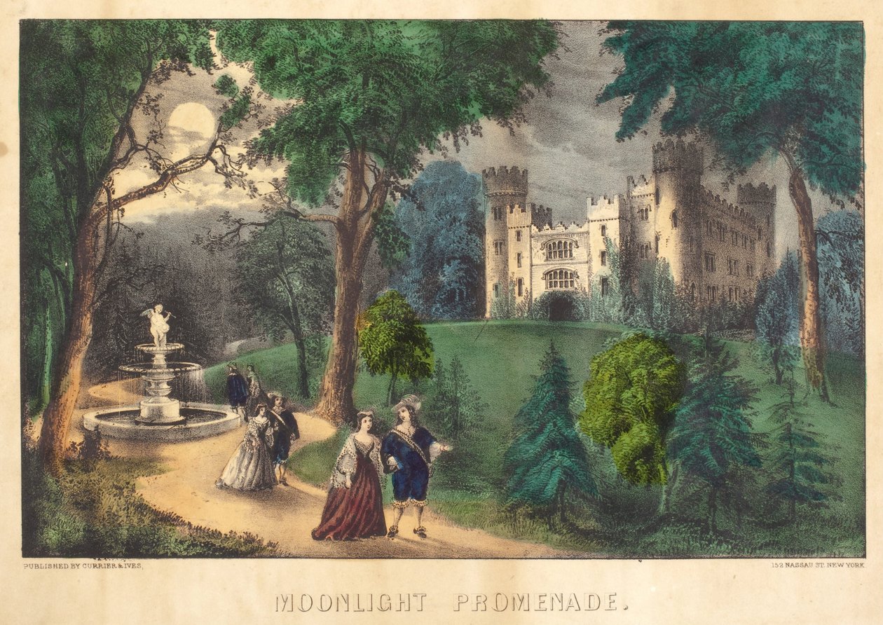 Mondscheinspaziergang von Nathaniel Currier
