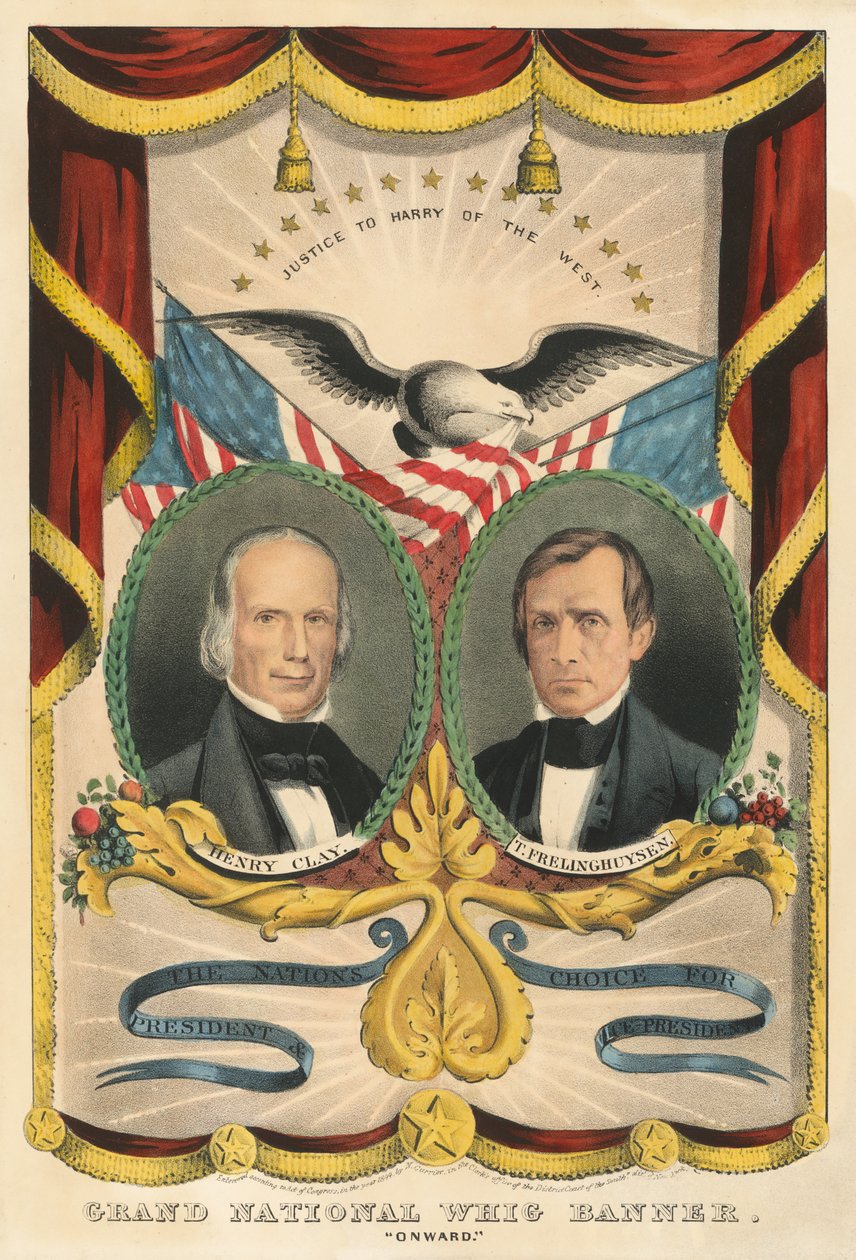Die Wahl der Nation für Präsident und Vizepräsident von Nathaniel Currier