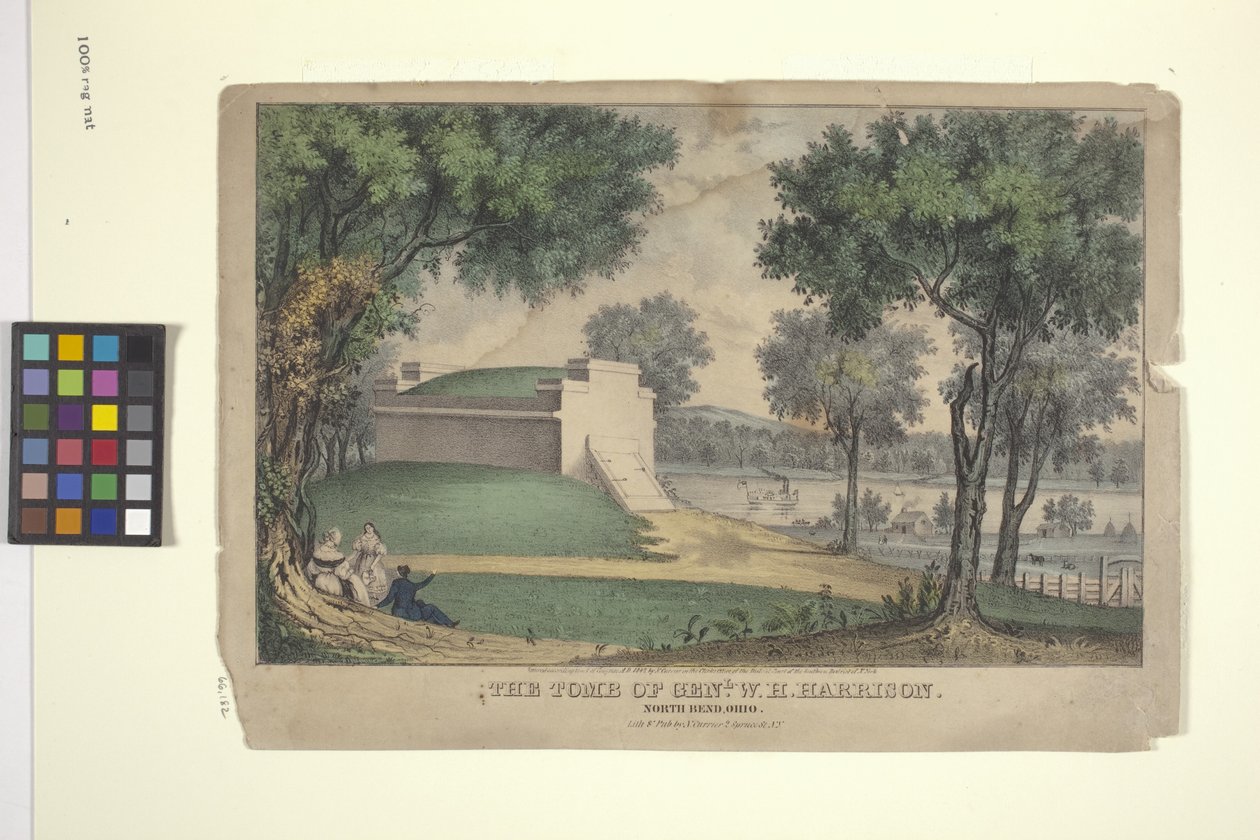 Das Grab von Genl. W. H. Harrison von Nathaniel Currier