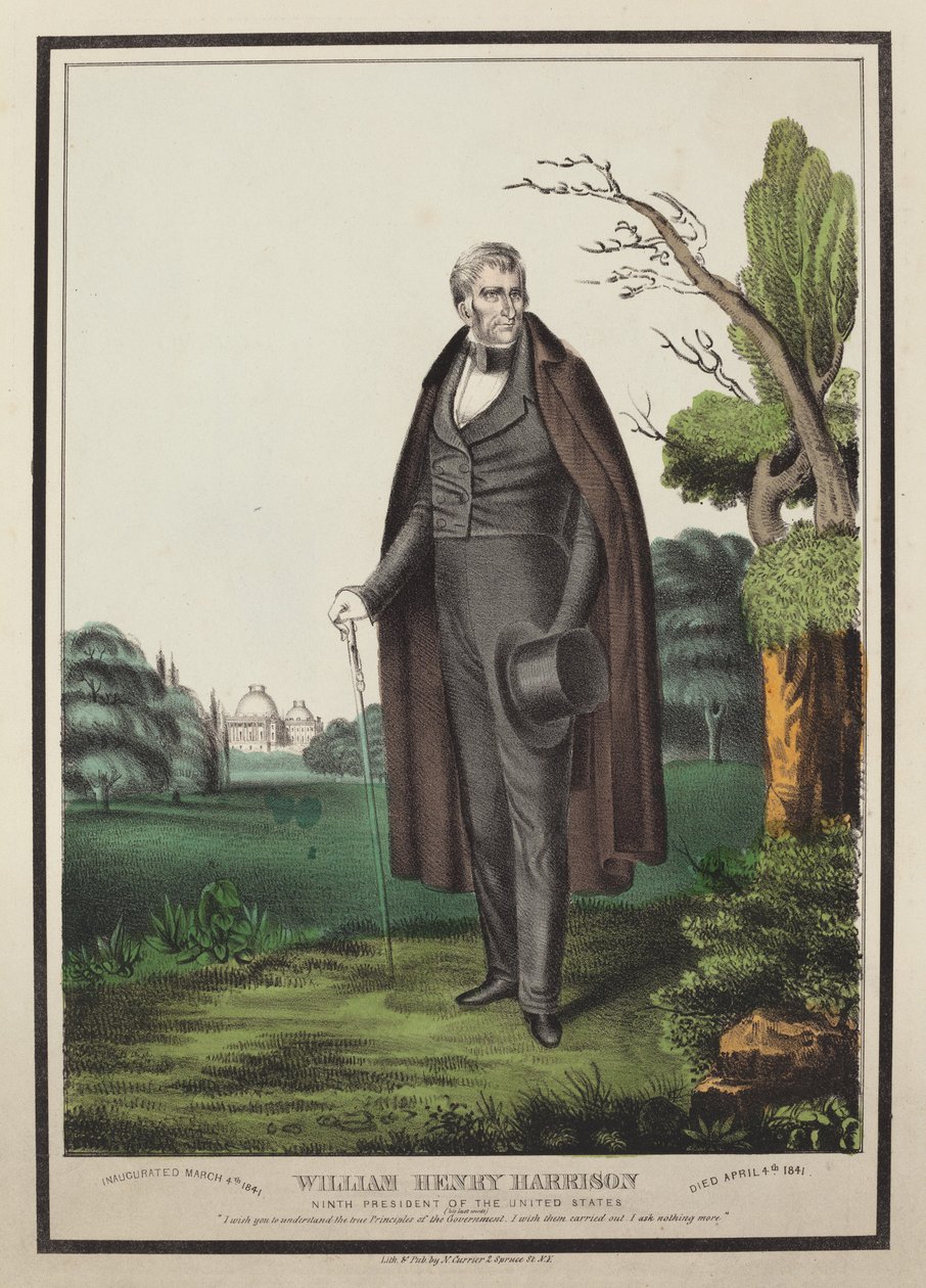 William Henry Harrison: Neunter Präsident der Vereinigten Staaten von Nathaniel Currier