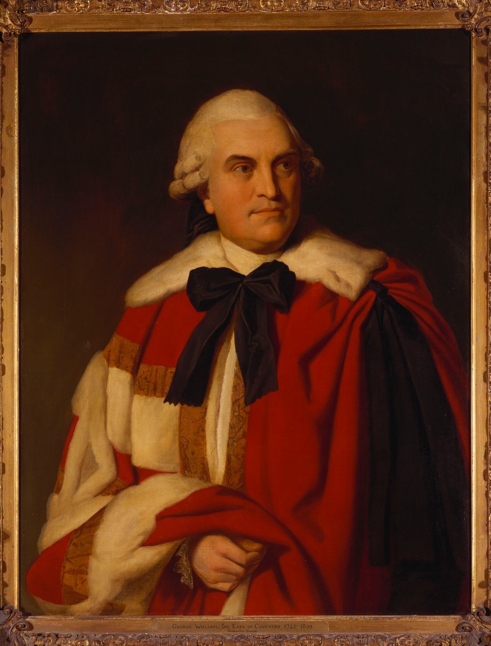 Porträt von George William, 6. Earl of Coventry, in Peer-Roben von Nathaniel Dance Holland