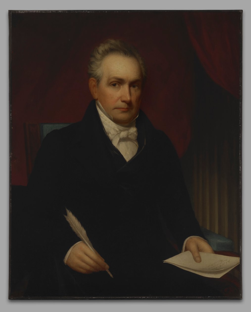 Der ehrenwerte Roger Minnot Sherman (1773-1844), B. A. 1792, M. A. 1795, LL.D. 1829, (Kopie nach seinem früheren Porträt von 1840) von Nathaniel Jocelyn
