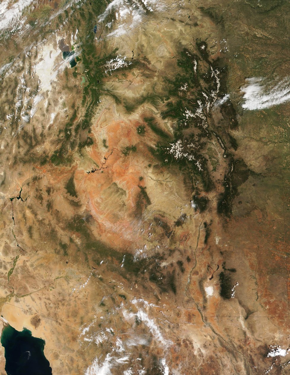 Vier-Ecken-Region im Südwesten der Vereinigten Staaten. Wissenschaft Geologie von National Aeronautics and Space Administration National Aeronautics and Space Administration