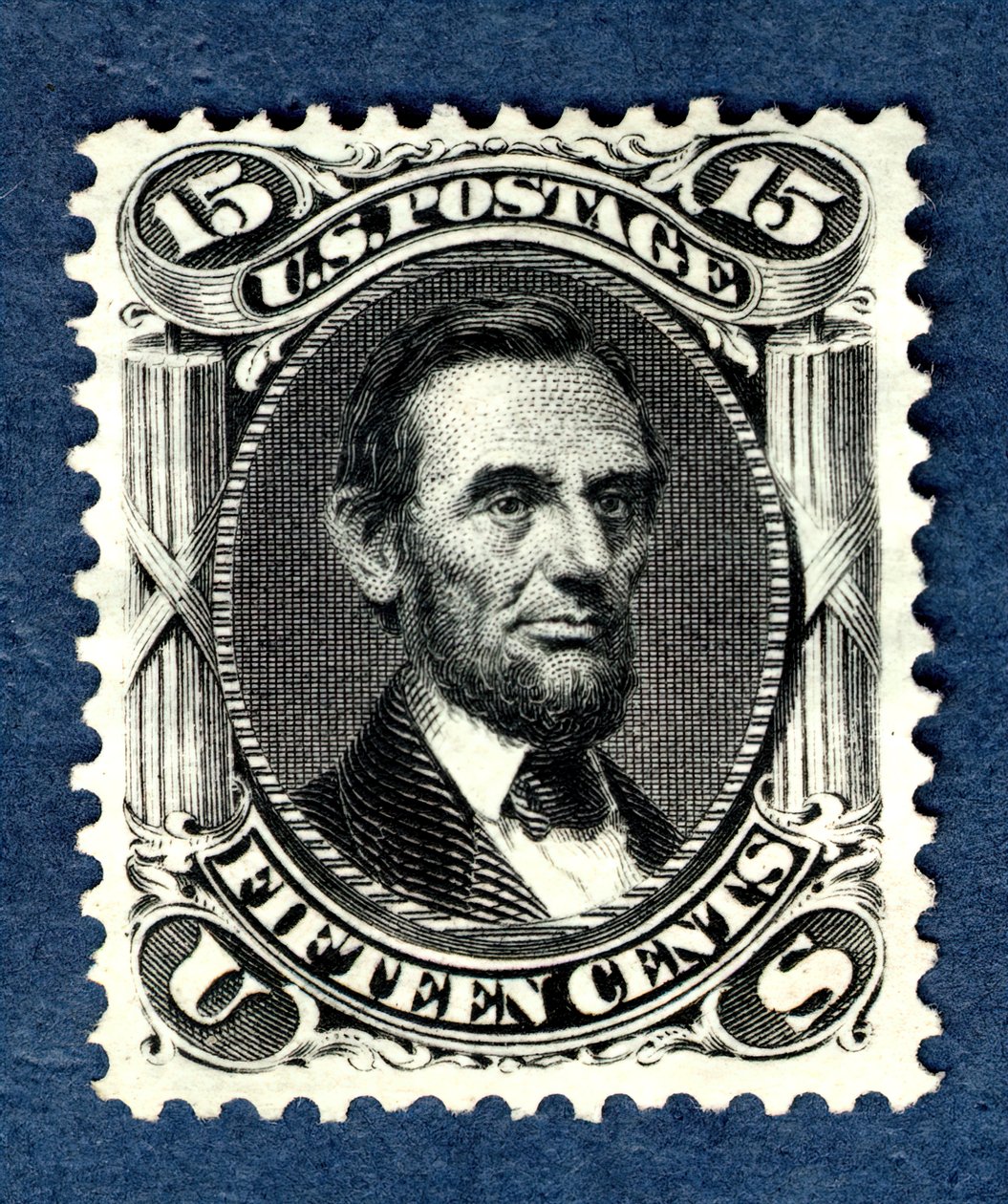 15c Abraham Lincoln Neuauflage Einzelstück, 1875 von National Bank Note Company