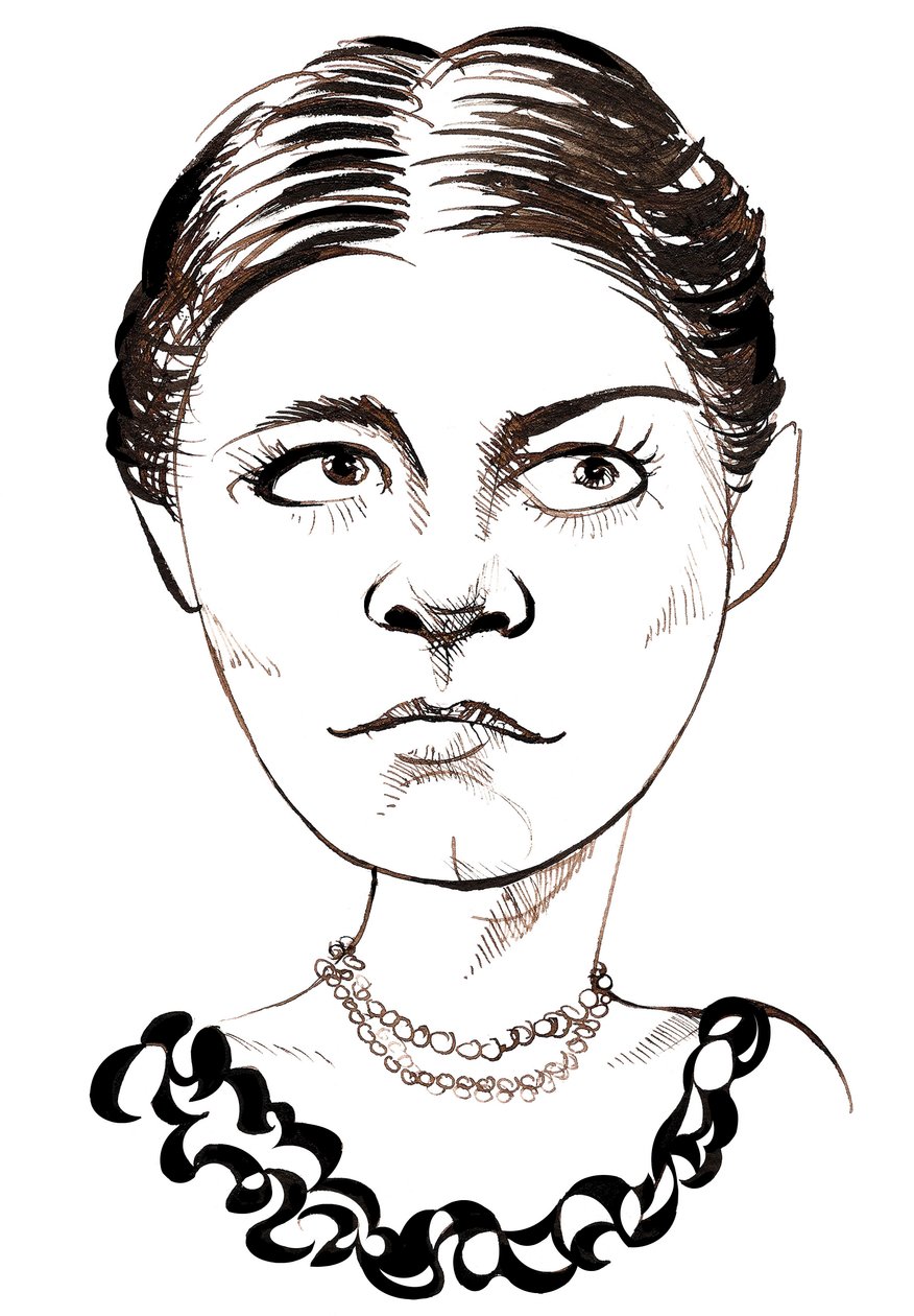 Amy Beach, Karikatur von Neale Osborne