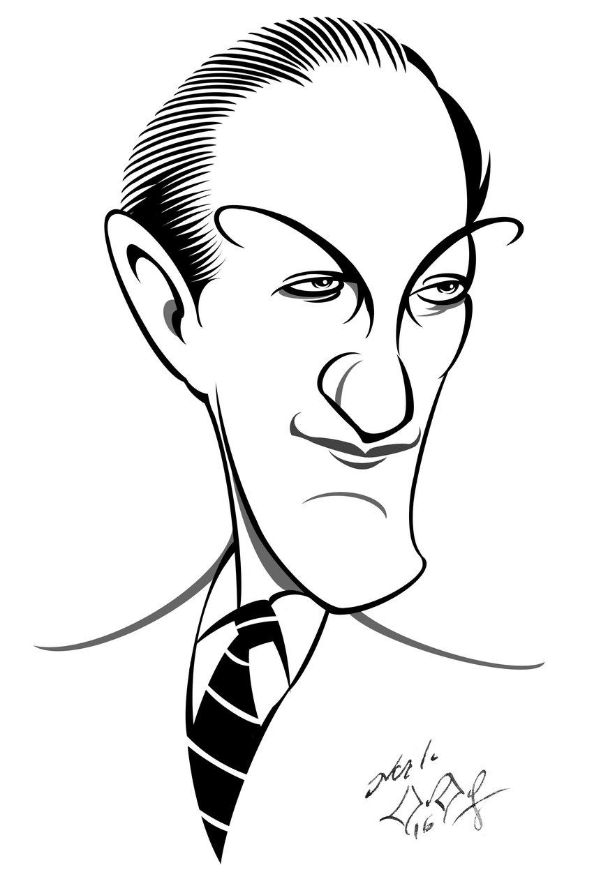 George Gershwin, Karikatur von Neale Osborne