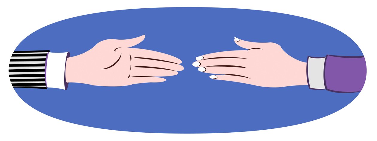 Handschlag - Illustration von Neale Osborne