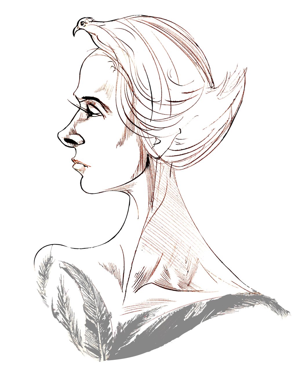 Tippi Hedren - Karikatur der amerikanischen Schauspielerin, geboren 1935 von Neale Osborne