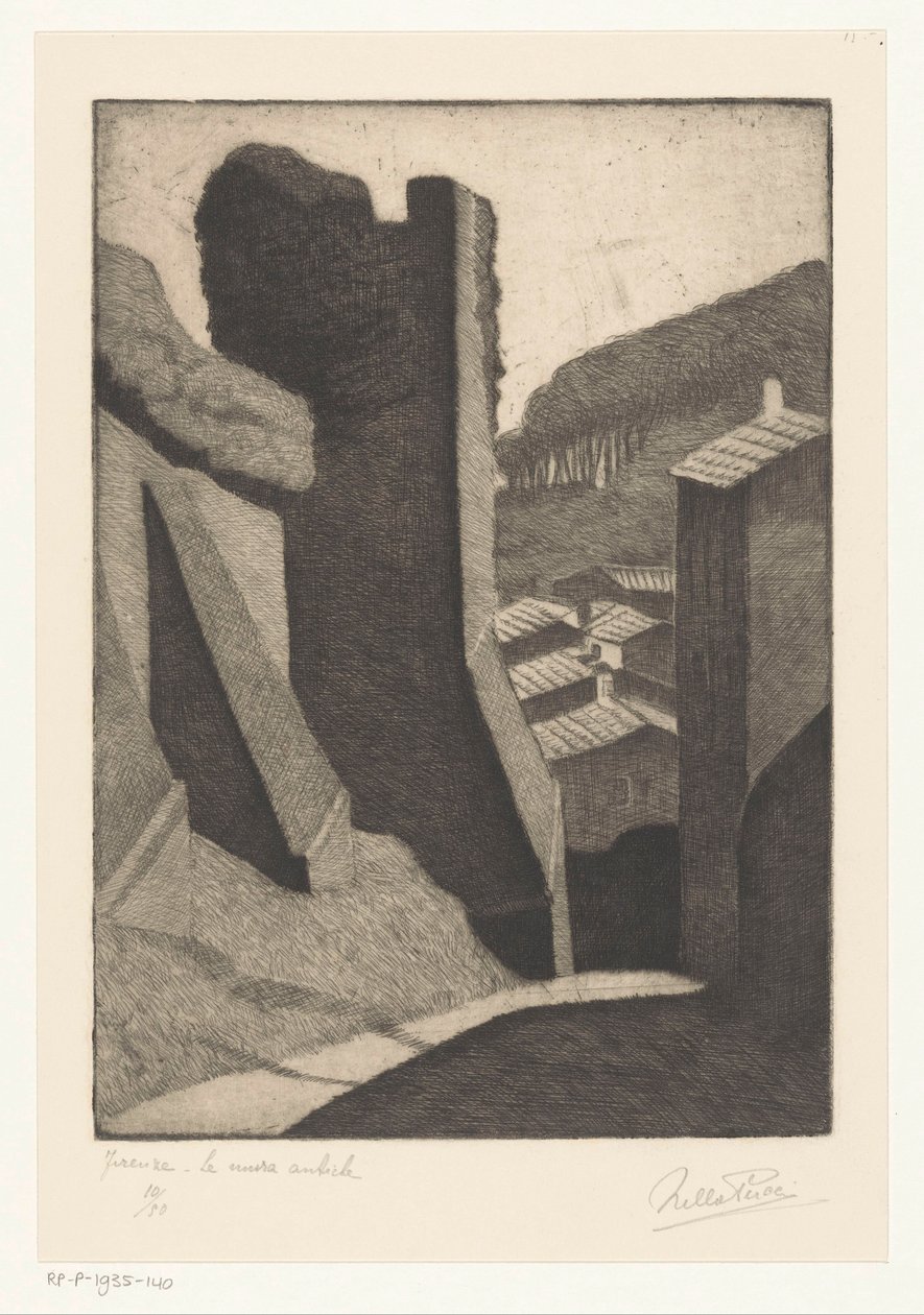 Antike Mauer in Florenz von Nella Pucci
