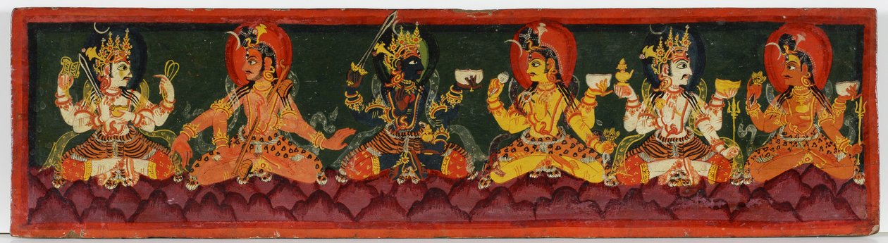 Buchdeckel eines Shaiva-Manuskripts von Nepalese School